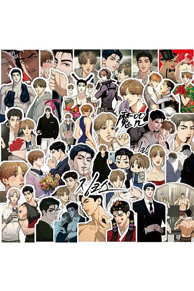 Choice 65pcs 65pcs Korean Manwha Jinx Sticker Joo Jaekyung Kim Dan Manga Stickers Cute Laptop Ipad Phone Ca