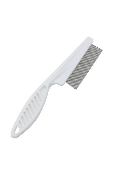 Choice S White Pet Hair Shedding Comb Stainless Steel Flea Comb For Cat Dog Pet Comfort Flea Hair Grooming