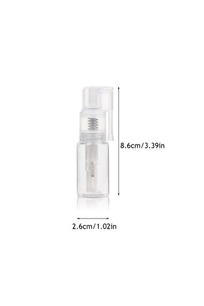 Choice زجاجة رذاذ بلاستيكية سعة 14 مل لتزيين الكيك، مسحوق، لون الخبز، بريق فل...