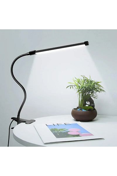 JOYINLED WHITE LED clip type desk lamp, student dormitory, bedroom, desktop, bedside reading lamp, eye protec