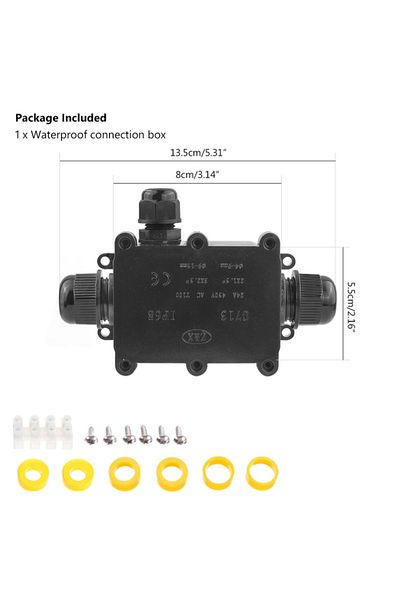 Choice 3 Way Ip68 Waterproof Junction Box Electrical 2/3/4/5/6 Way Enclosure Block Cable Connecting Line Pr