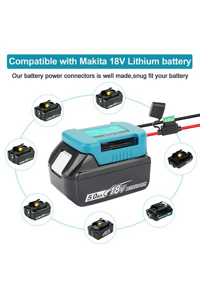 Choice For Makita External Battery Adapter Converter For Mt Makita 14v/18v Battery Diy Power Tool Box Mod P