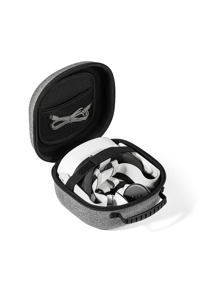ERIKOLE Grey Hard Carrying Case Compatible With Oculus Meta Quest 3s/quest 3/quest 2 Vr Headset And Touch Co