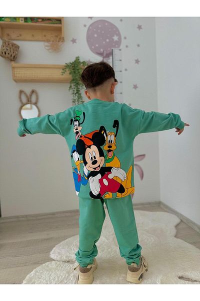 öykümgaleria Boy's 2 Thread Seasonal Bottom Top Set