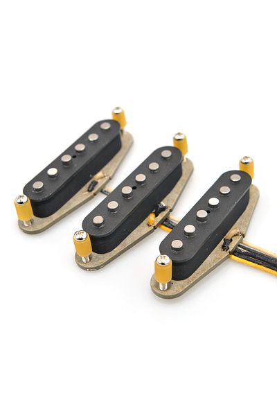Choice Vintage Yellow Texas Special Classic Blues SSS Handwound Alnico 5 60's Blues n Rock Guitar Pickups S