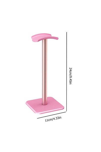 APWIKOGER Pink Aluminium Alloy Headphone Stand Holder Rack Space Saving Desktop Organizer Display Earphone Mou