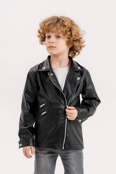 Gold Class Kidswear Кожено яке за момче с цип