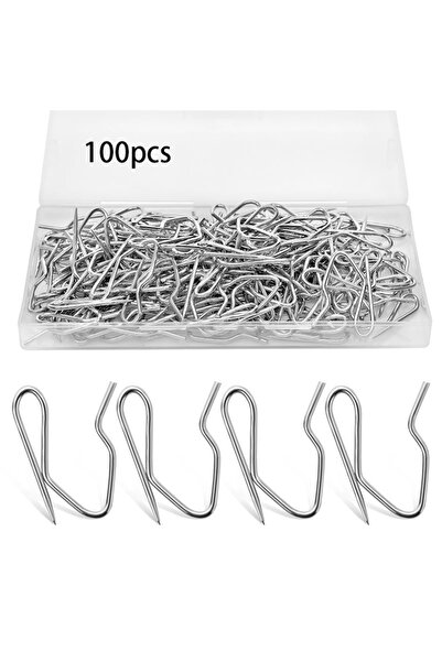 Choice 100 قطعة 50/100 قطعة من خطافات الستائر المعدنية دبابيس خطاف طيات الستا...