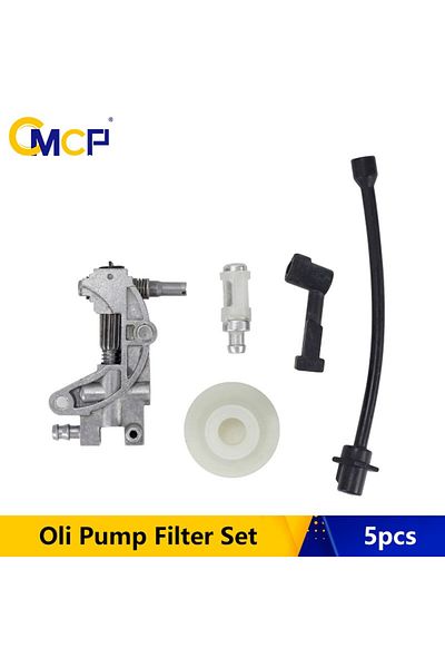 Choice 1 Set Cmcp 5pcs Oil Pump Filter Pipe Hose Line Oil Nozzle Turbine Kit For 4500 5200 5800 45cc 52cc 5