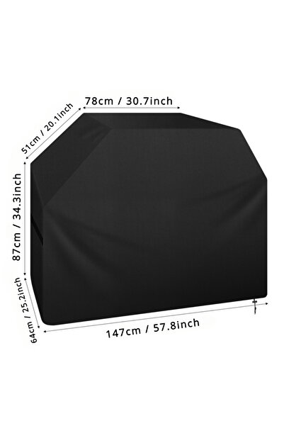 Choice غطاء شواء خارجي مقاوم للغبار والغبار ومقاوم للمطر من ويبر، مقاس 147×61...