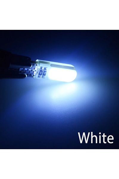 Choice مصباح قراءة LED للسيارة T10 W5w أحمر من مادة البولي فينيل كلوريد مقاوم للماء 194 501 باللون الأبيض 10x