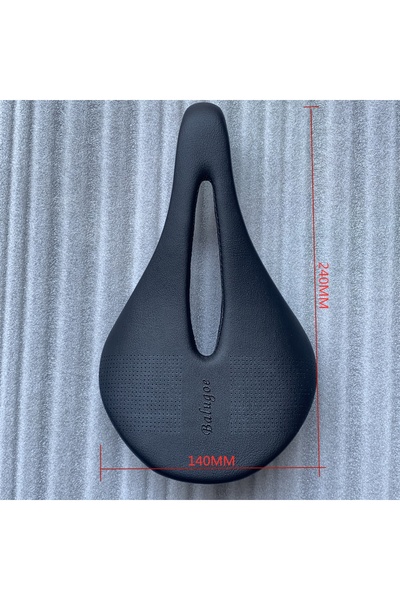Choice 240x140MM The New BALUGOE Carbon+Leather Road Bike Saddle MTB Bicycle ...