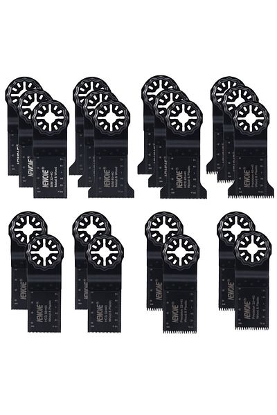 Choice 20pcs Newone 20pcs Hcs Oscillating Blades,precision Multitool Blades Bi-metal Blades Set,soft Metal