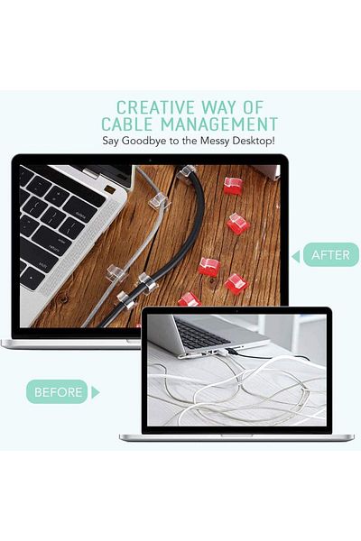 Choice 50pcs-transparent Self-adhesive Cable Holder Fixer Clips Organizer Clamp Management Adhesive For Hom
