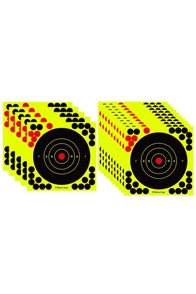 Choice 10pcs 8-inch Splatter Target Reactive Shooting Target Shoot Train Target Paper Sticker For Shooting