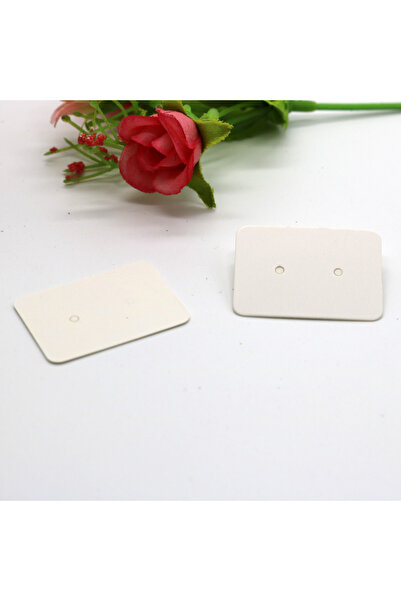 Choice بطاقات قرط الأذن البيضاء 50 قطعة تغليف 2.5 × 3.5 سم بطاقة عرض أقراط ال...