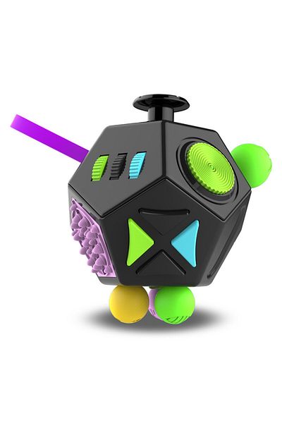 Choice B2 12 Sides Fidget Cube Sensory Toys Relieves Stress And Anxiety Anti Depression Cube For Kids And A