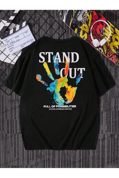 CC STORE Tricou unisex cu tăietură în picioare