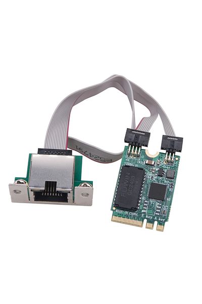 ALLOYSEED M.2 A E Nic 2.5g M2 Rj45 Network Adapter Rtl8125bg Chip M.2 Gigabit Ethernet Network Card 2.5g/1000/