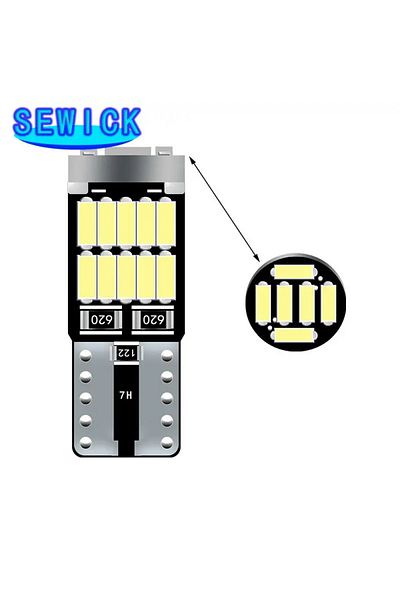 Choice 100 قطعة T10 W5w 194 501 Led Canbus No Error مصباح داخلي للسيارة T10 26SMD 4014 رقاقة بيضاء