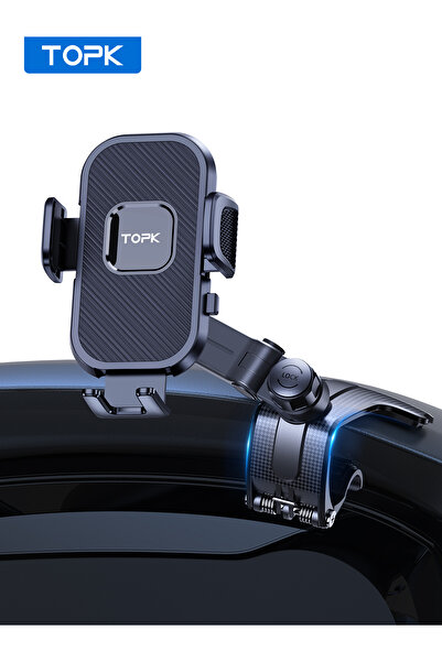 Choice حامل هاتف TOPK للوحة القيادة في السيارة، حامل هاتف محمول للسيارة قابل ...