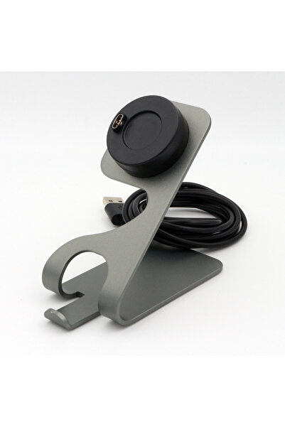 Choice قاعدة شحن رمادية داكنة لساعات Venu 3S و Fenix 7X / كابل شحن Vivoactive...