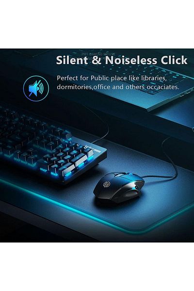 Choice Black Inphic W1 Usb Computer Mouse, Silent Mouse 3 Button Wired Mouse, Office And Home Mouse, Ergono