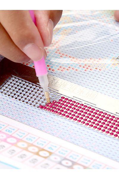 Choice Silvery 1pc- 240 Hole Diamond Painting Net Ruler Point Drill Ruler，stick Drill Tool Net Ruler Diy Ne