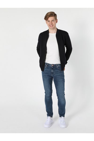 Colin's Slim Fit Men's Navy Blue Jacket