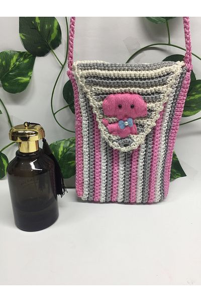 borandtm Boran DTM Mini Πλεκτή Χειροποίητη Τσάντα 18x14cm