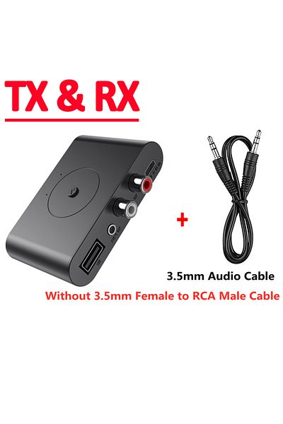 Choice Tx And Rx Bt5.3 Bluetooth Receiver Transmitter Tx Rx U Disk Rca 3.5mm Aux Jack Stereo Music Wireless