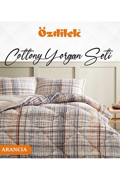Özdilek Cottony Duvet Set Double Pillowcase 2 Pieces Duvet 1 Piece