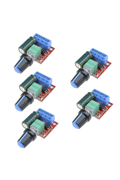 Choice 5Pcs Mini 5A 90W PWM 12V DC Motor Speed Controller Module DC-DC 5V-35V...