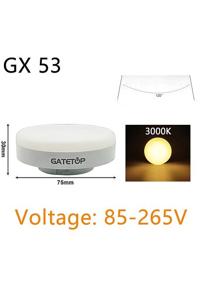 Choice 9w 5PCS Warm light 5-20PCS LED spotlight GX53 wardrobe light grille light AC85-265V 5W/7W/9W/12W/15