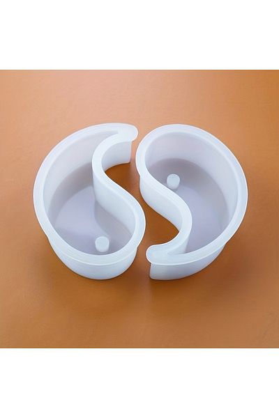 Choice 2pcs Tai Chi Mold 2pcs Tai Chi Yin Yang Silicone Candle Making Molds Aroma Candle Soap Molds Handmad