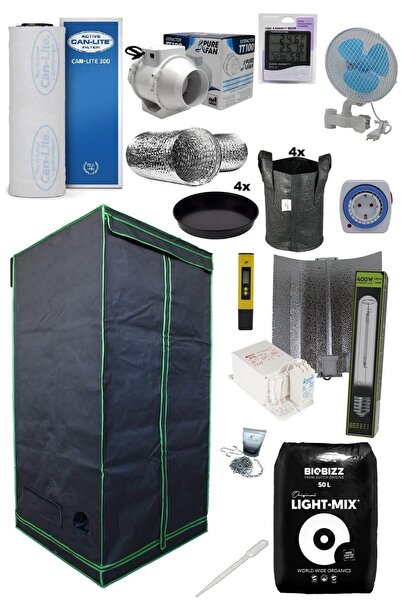 Grow Wizard 100x100x200 Bitki Yetiştirme Kabin Seti Hid