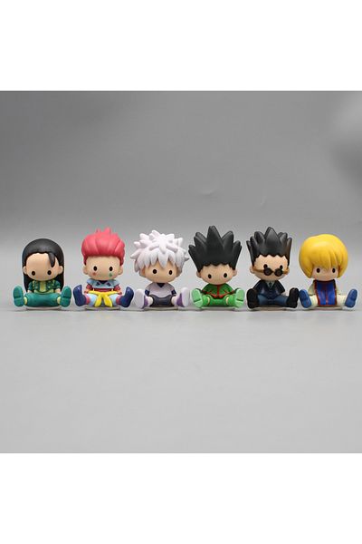 Choice 6pcs Set 6cm 6pcs Set Anime Hunter X Hunter Gon·freecss Killua Zoldyck Kurapika Action Figures Mini