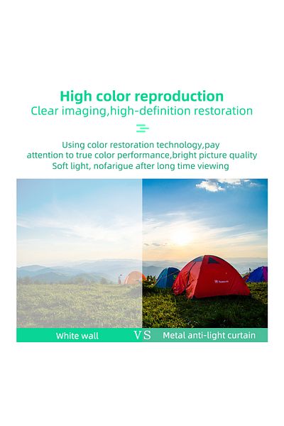 ZDSSY 130 Inch Projector Screen 16:9 Metal Anti Light Curtain Reflective Fabric Cloth For Yg300 Xgim