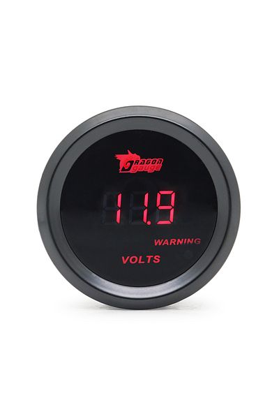 Choice 52mm Boost Gauge/Water Temp/Oil Temp/Oil Press/Voltage/Tachometer Gauge Digital Red led Black Case