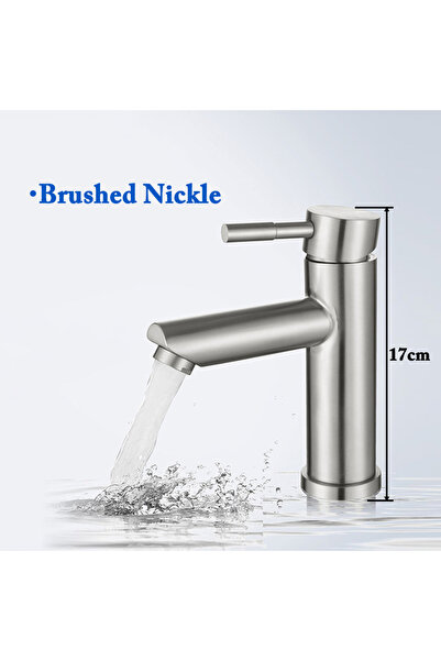 Choice3 Stainless steel DMZ-brushed nickle Basin Sink Bathroom Faucet Deck Mo...