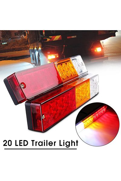 Choice 1 قطعة بالجملة 20 المصابيح 12 فولت أضواء مقاومة للماء شاحنة LED ضوء الذيل مصباح يخت سيارة مقطورة الضوء الخلفي...