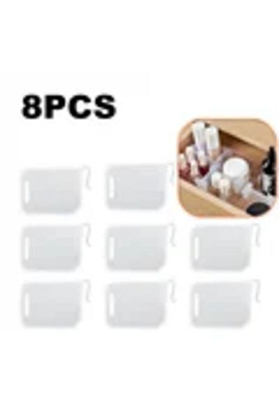 Choice 8pcs 8/12/16 Pc Adjustable Refrigerator Storage Divider Snap-on Fridge Door Shelf Dividers Organizer