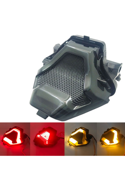 Choice1 أحمر لـ Yamaha R3 R25 MT03 MT-03 MT07 MT-07 MT-25 FZ-07 ضوء خلفي ضوء ...