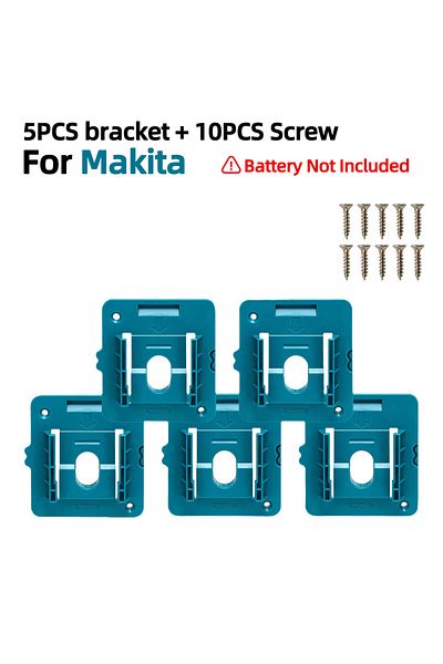 Choice 5pcs For Makita 5 Pack Battery Holder Storage Rack Fit For Dewalt/makita/milwaukee 14.4v 18v Li-ion