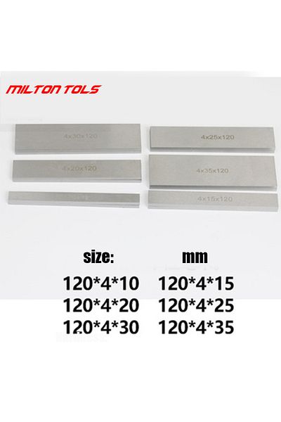ETOPOO 6 Pairs 12Pcs Parallel Pad Gauge Block Alloy Steel CNC Milling Pads Set 120mm x (10-35Mm) for Vic...