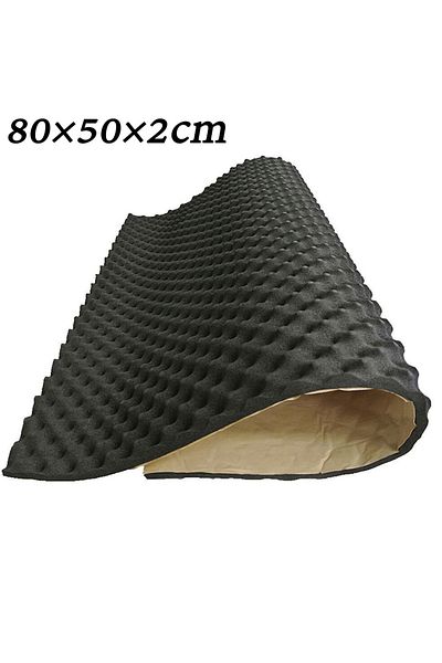 Choice 50x80cm 2cm Car Sound Deadener Noise Insulation Acoustic Dampening Foam Subwoofer Mat Car Hood Insul