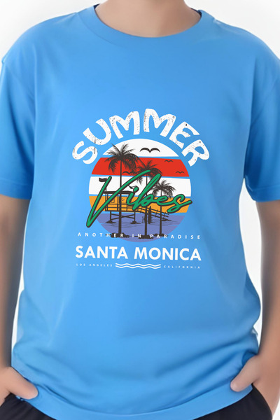 YA KO KİDS Κοντομάνικο μπλουζάκι Santa Monica με στάμπα για αγόρι