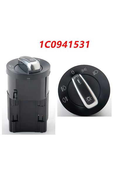 Choice 1pcs 1pcs Headlight Control Switch Fog Light Knob 1c0941531a 1c0941531 For Vw Bora Golf 4passat B5 S