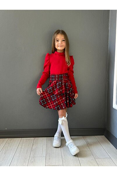 EFSACE Vinks Camisole Suede Skirted Suit