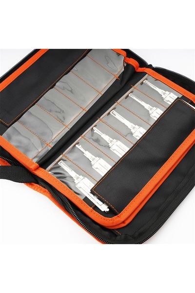 Choice1 50 قطعة Lishi 2 في 1 حقيبة أدوات محمولة متينة حقيبة تخزين أدوات الأقفال لأدوات Lishi ...